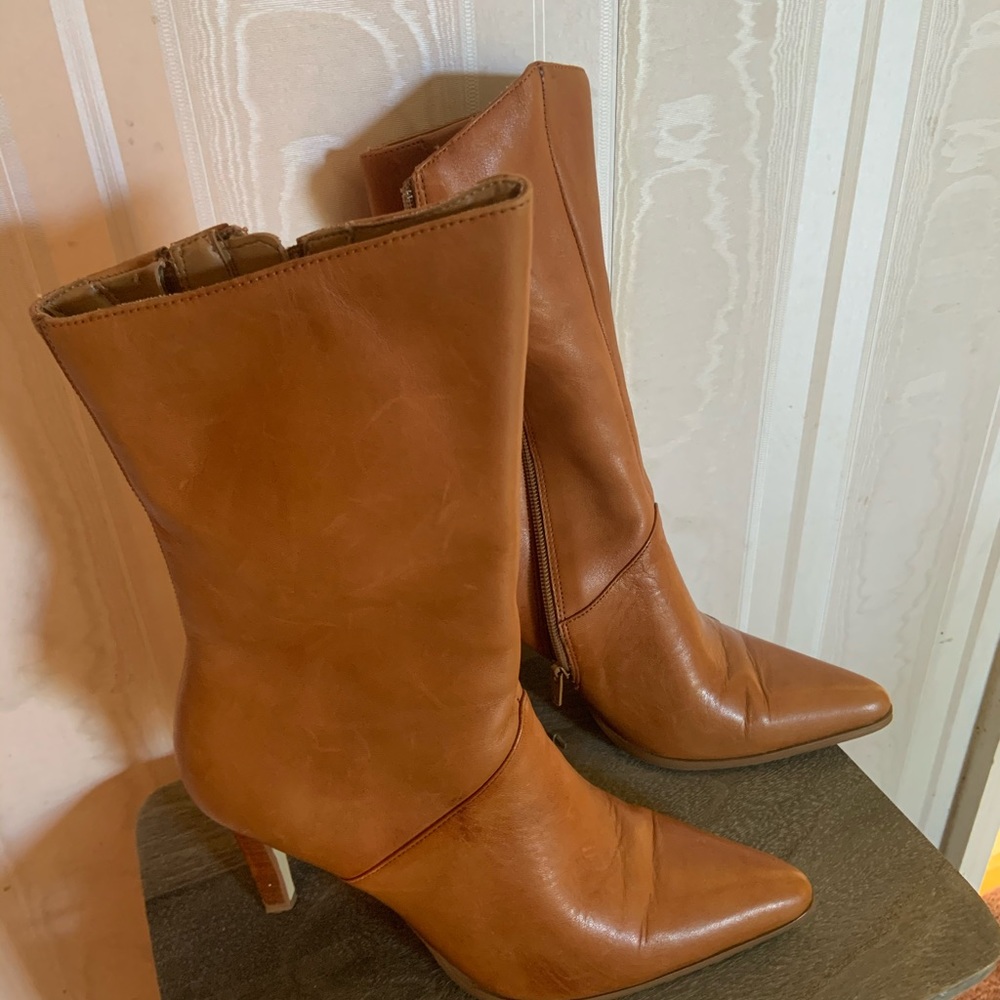 Leather boots